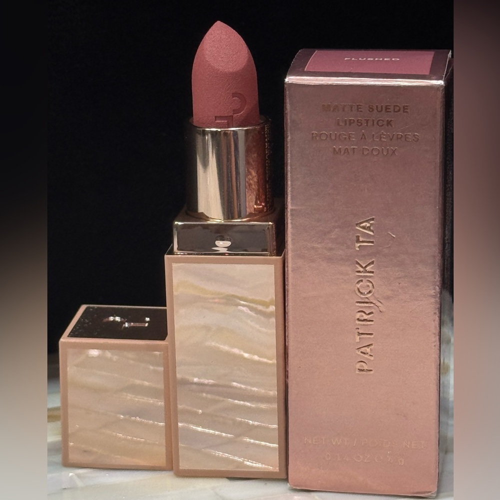 Patrick Ta Matte Suede Lipstick in Shade Flushed